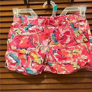 Floral Pink Girls Shorts